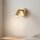 LED Wandstrahler mit Schalter Metall verstellbar Gold