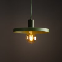 Grüne Pendelleuchte E27 Ø30 cm rund Vintage...