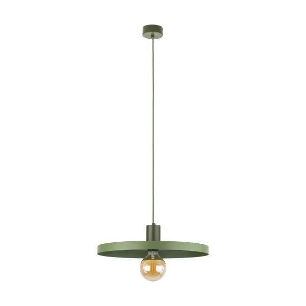 Grüne Hängelampe E27 Ø40 cm rund Vintage Metall