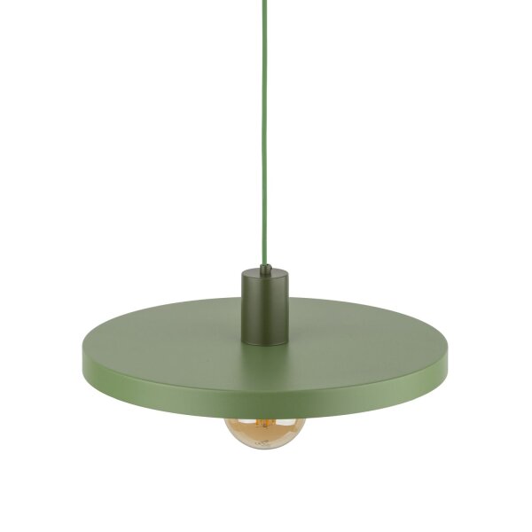 Grüne Hängelampe E27 Ø40 cm rund Vintage Metall