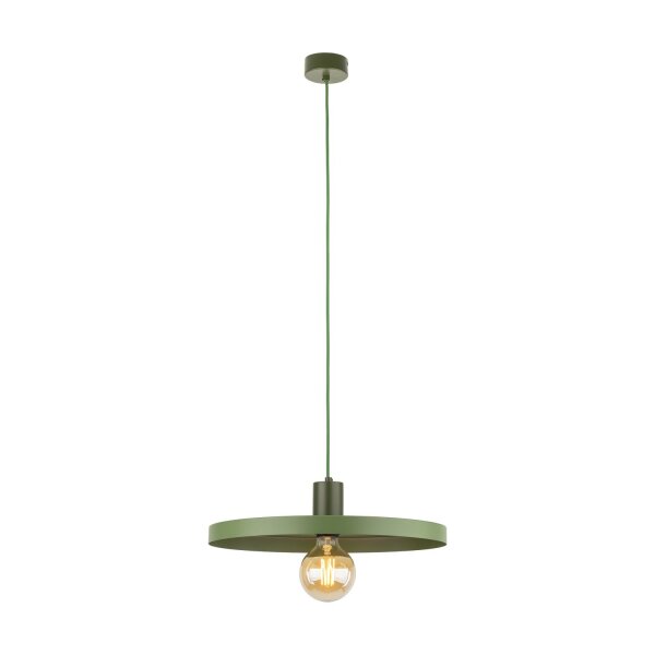 Grüne Hängelampe E27 Ø40 cm rund Vintage Metall