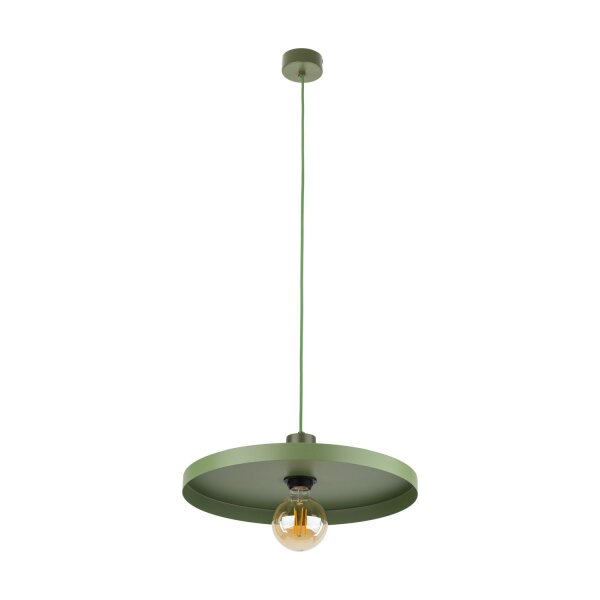 Grüne Hängelampe E27 Ø40 cm rund Vintage Metall