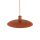 Runde Pendelleuchte Metall Ø41 cm E27 Loft Ziegelrot
