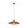 Runde Pendelleuchte Metall Ø41 cm E27 Loft Ziegelrot