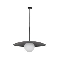Blendarme Pendelleuchte Schwarz Metall Glas E27...