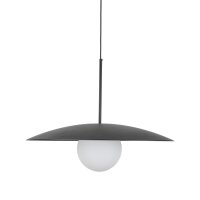 Blendarme Pendelleuchte Schwarz Metall Glas E27...
