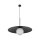 Blendarme Pendelleuchte Schwarz Metall Glas E27 Ø65 cm