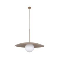 H&auml;ngelampe Glasschirm Metall rund &Oslash;65 cm E27...