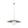 Hängelampe Glasschirm Metall rund Ø65 cm E27 Sandgrau