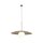 Hängelampe Glasschirm Metall rund Ø65 cm E27 Sandgrau