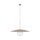 Hängelampe Glasschirm Metall rund Ø65 cm E27 Sandgrau