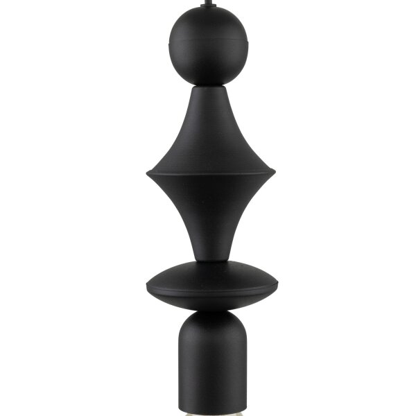 Schwarze Hängelampe Metall Ø10 cm E27 minimalistisch