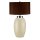 Tischlampe THALIE Braun Porzellan H:70cm Lampe
