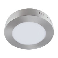 LED Deckenlampe rund Ø 12 cm 4000 K 580 lm Chrom
