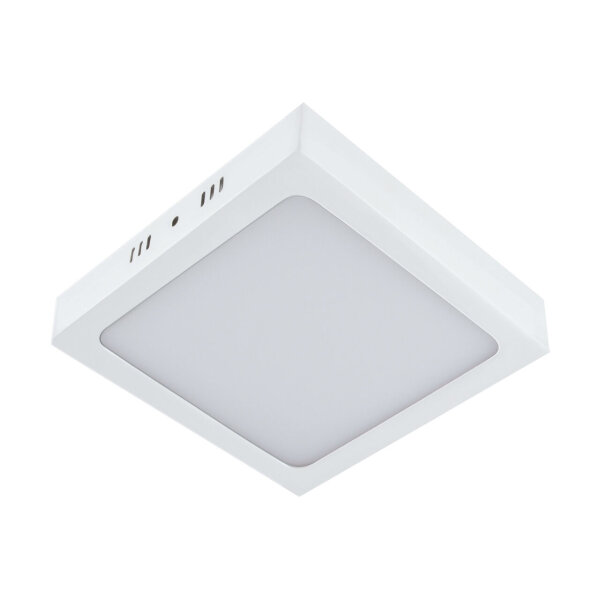 LED Deckenleuchte 30 cm breit Weiß eckig 4000 K Zeitlos