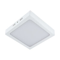 LED Deckenleuchte 30 cm breit Wei&szlig; eckig 4000 K...