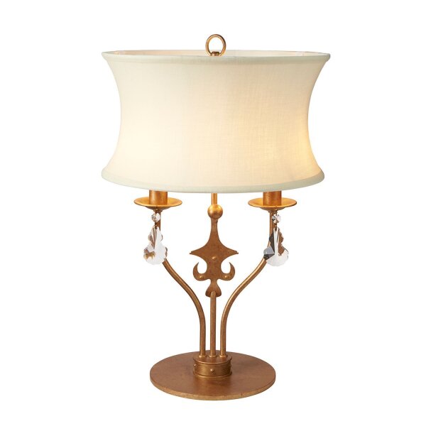 Tischlampe CAMELOT 10 Gold Ø36cm H:56cm Lampe
