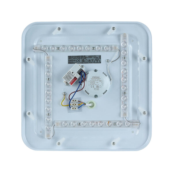 LED Deckenlampe mit Bewegungsmelder IP44 B: 33 cm Weiß 4200 K