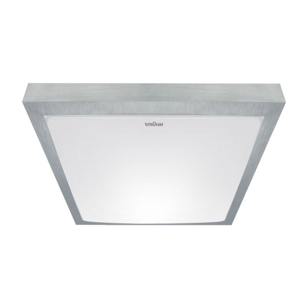 LED Deckenlampe Bad IP44 4000 K B: 32 cm in Silber Weiß