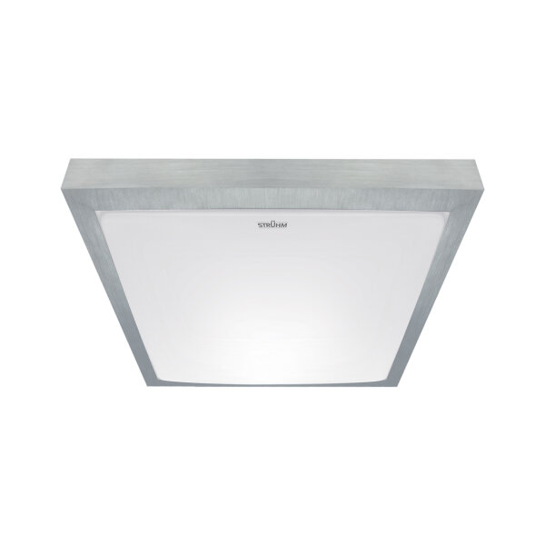 LED Badezimmerleuchte IP44 B: 27 cm in Silber Weiß 4000 K Decke