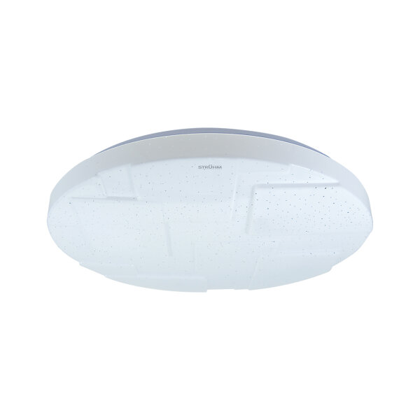 LED Deckenlampe mit Sternenhimmel IP44 D: 37 cm rund Weiß