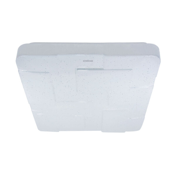 LED Deckenlampe Weiß Bad B: 43 cm Sternenhimmel IP44