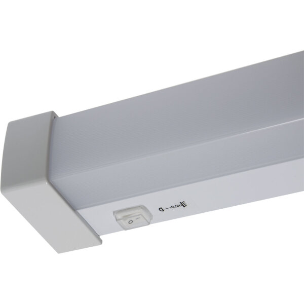 LED Spiegelleuchte mit Schalter B: 59,8 cm IP44 Weiß 4200 K