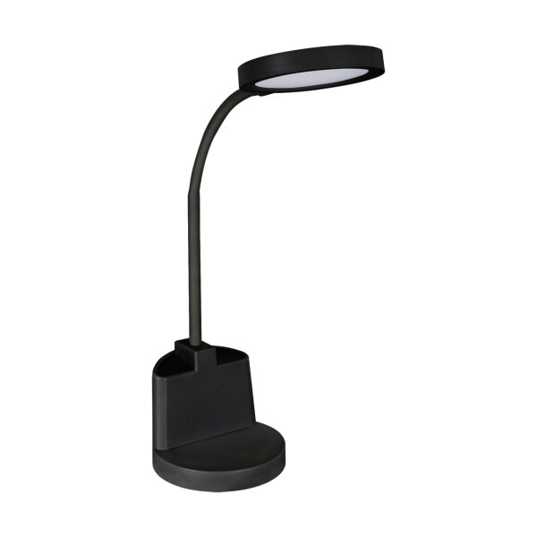 LED Schreibtischlampe Touch Dimmer Stiftehalter Flexarm 55,5 cm