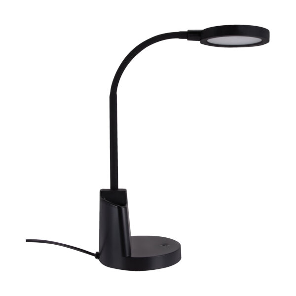LED Schreibtischlampe Touch Dimmer Stiftehalter Flexarm 55,5 cm