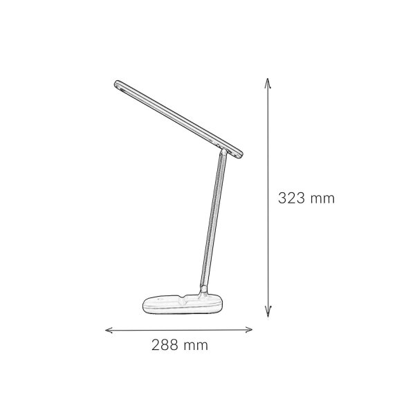 LED Schreibtischlampe Rosa Touch Farbwechsel Dimmer 32,3 cm