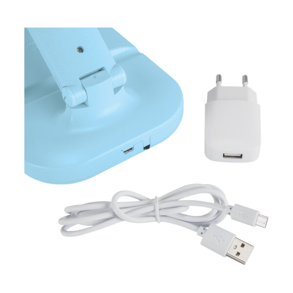 LED Schreibtischlampe Touch Dimmer Farbwechsel 32,3 cm Blau