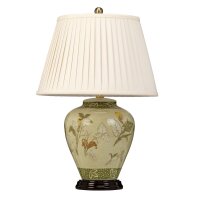 Tischlampe Porzellan rund 62 cm Klassisch elegant