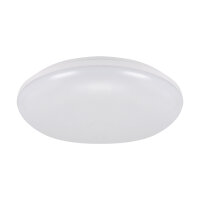 LED Deckenlampe au&szlig;en rund &Oslash; 28 cm IP65 Wei&szlig;