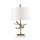Tischleuchte Modern kunstvoll 70 cm Blattgold GNURIA