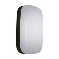 LED Wandleuchte Feuchtraum Outdoor IP65 H: 19,5 cm Schwarz Wei&szlig;