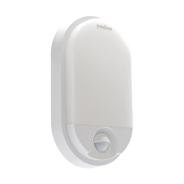LED Deckenlampe außen mit Bewegungsmelder IP54 H: 21 cm Weiß