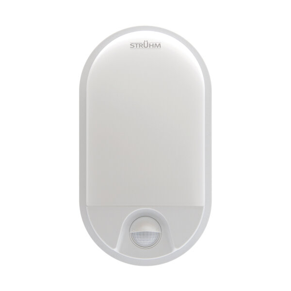 LED Deckenlampe außen mit Bewegungsmelder IP54 H: 21 cm Weiß