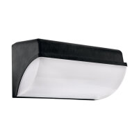 LED Wandleuchte Outdoor IP65 26 cm breit Schwarz Wei&szlig;