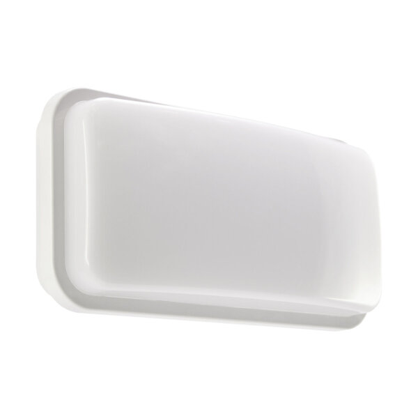 LED Wandlampe IP55 29,6 cm breit Weiß außen Feuchtraum