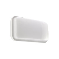 LED Wandleuchte au&szlig;en IP55 23,6 cm breit Wei&szlig;