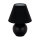 Schwarz Keramik Stoff 24 cm klein E14 LINNE