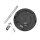 LED Deckenlampe Schwarz Unterputz Aufputz D: 29,8 cm