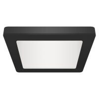 LED Deckenleuchte Unterputz Aufputz B: 29,2 cm Schwarz...