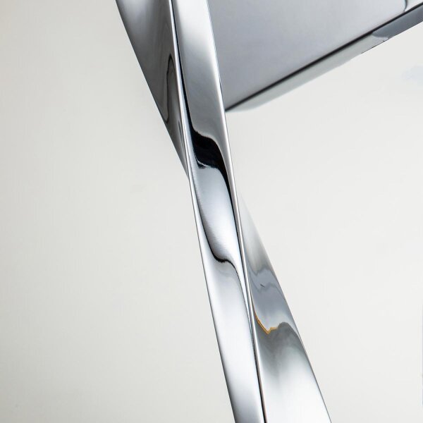 Wandlampe Bad Chrom Weiß H: 41,3 cm IP44 Metall Glas