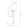Badezimmerleuchte Metall Glas G9 IP44 H: 41,3 cm Metall Glas