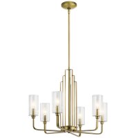 Kronleuchter Metall Glas B: 68,6 cm Art D&eacute;co in...