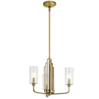 Kronleuchter Jugendstil 45,9 cm breit 3-flammig E14 in...