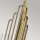 Kronleuchter Jugendstil 45,9 cm breit 3-flammig E14 in Messing