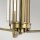 Kronleuchter Jugendstil 45,9 cm breit 3-flammig E14 in Messing