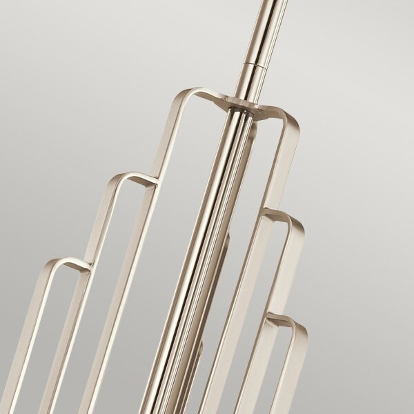 Kronleuchter Art Déco Metall Glas B: 68,6 cm H: max. 169,8 cm